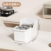 Caixa de Armazenamento para Armário de Cozinha com Polias Suporte para Armazenamento de Tampas e Utensílios de Cozinha Cesto para Armazenamento de Diversos Caixa de Armazenamento para Armário