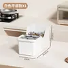Caixa Organizadora de Utensílios de Cozinha Doméstica Tipo Gaveta Multifuncional Suporte para Tampas de Panela Abertura Superior com Rodas Caixa Organizadora para Armário