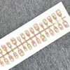 Estilo Puro Desejo Gelo Transparente Nude Borboleta Unhas Usáveis Estilo Fada de Verão Unhas Postiças Removíveis Adesivos de Arte para Unhas