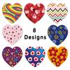 500 pegatinas de 1/1,5 pulgadas con diseño de amor para el Día de San Valentín, pegatinas de sellado con 8 patrones para decoración de regalos.