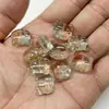 Acessórios de joias DIY pingente de cabeça de gato de cristal de vidro colorido contas soltas pulseira DIY colar joias com atacado