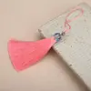 8cm borla de cloisonné borla tapa de aleación borla seda de poliéster marcador colgante accesorios de joyería precio grande excelente