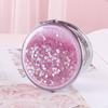 Espejo de Maquillaje de Arena Movediza Mini Lindo para Niños con Tapa Abatible de Doble Cara Plegable Redondo Espejo Portátil Producto Nuevo