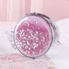 Espejo de Maquillaje con Arena Movediza Mini Lindo para Niños con Tapa de Almeja Doble Cara Plegable Redondo Espejo Portátil Nuevo Estilo