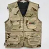 Chaleco Outdoor Delgado Multibolsillos Transfronterizo para Hombre, Chaleco de Pesca de Malla de Secado Rápido de Verano, Ropa de Trabajo para Fotografía para Hombre