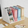 Estante de Almacenamiento de Escritorio Estudiante Soporte para Libros Estantería Caja de Almacenamiento de Libros Portalápices de Escritorio Organizador de Clasificación de Papelería