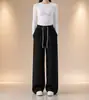 Pantalones de maternidad para otoño, pantalones de pierna ancha para usar al aire libre, nuevos estilos de otoño e invierno, que no aprietan la barriga, estampado de porcelana azul y blanco, pantalones casuales de pierna recta para mujeres embarazadas