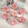 S 6cm Estilo Retrô Flor Rosa Simulada com Borda Queimada Artificial para Arranjo Floral DIY Manual Arranjo de Flores Buquê de Casamento Decoração de Casa