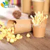 Fabricante de Ningbo Copo Colher de Papel Kraft Feito Sob Medida, Copo para Batatas Fritas, Copo de Papel para Pipoca com Logotipo Impresso