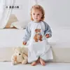 Pijamas de Bebê, Roupa de Dormir para Quatro Estações, Macacões de Bebê 100% Algodão, Camisolas de Dormir Largas, Roupas de Ar Condicionado de Manga Longa, Sacos de Dormir para Recém-Nascidos