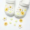 Buraco sapatos acessórios de alta qualidade ervilhas sapatos sapatos flor decorativo fivela diy acessórios jóias chinelos fivela removível sapato fivela