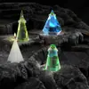 Molde de Resina de Cristal DIY Amapola Portaanillos Cónico Cilíndrico Portavelas Decoración Molde de Silicona