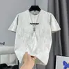 Camiseta de verano transfronteriza nueva para hombre, marca de moda, estampado de letras, manga corta, cuello redondo, corte holgado, a la moda y versátil, fresca