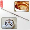 Acero Inoxidable Coreano Aguja para Arte Latte Café Aguja de Tallado Palo de Crochet Herramienta de Palo Elegante para Arte Latte Café