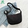 Bolsa de Bollo de Pana, Bolso Cruzado Versátil, Bolso de Hombro Ligero de Gran Capacidad Casual para Estudiantes, Clase, Trabajo, Personalizado de Fábrica
