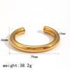 Comércio exterior nova pulseira geométrica de gota de água em aço titânio feminina personalidade nicho aço inoxidável 18k pulseira aberta conjunto de anéis