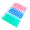 Molde para Cubitos de Hielo Caja de Hielo Molde para Cubitos de Hielo Congelados de 24 Compartimentos con Tapa Refrigerador Doméstico Congelador Rápido Caja de Cubitos de Hielo de 36 Compartimentos