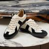 Costura Zapatos de Entrenamiento Alemanes Cómodos Para Todo Tipo de Ropa Cuero Plano con Cordones Zapatos de Entrenamiento Alemanes para Hombre Deportes al Aire Libre Casual Zapatos de Forrest Gump