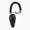 Nuevo Clicker de Entrenamiento para Mascotas de Doble Color, Clicker + Silbato Dos en Uno, Silbato de Entrenamiento para Perros, Clicker de Doble Color con Correa Larga para la Muñeca