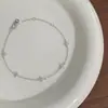 Pulsera Clásica Chapada en Plata S925 Oro 18K Diseño de Nicho Estilo Ins Flor de Estrella Completamente Incrustada con Diamantes Zirconia