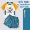 Traje de baño infantil de manga corta de Mario Luigi para niños, traje de baño para niños pequeños, conjunto de traje de baño de dos piezas de secado rápido