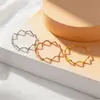 Anel Minimalista de Moda Gelo Triturado com Padrão Ondulado, Anel Liso Texturizado, Anel de Cauda Personalizado em Aço Titânio