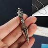 Nepal plata esterlina estilo tibetano mortero de diamante diente de diamante mortero mágico instrumento colgante collar protección corporal Buda colgante de plata amantes