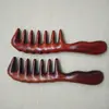 Pente bestseller transfronteiriço de cabo longo, pente massageador de couro cabeludo de dentes largos para mulheres com cabelos longos e cacheados, pente antiestático de sândalo verde