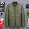 Jaqueta Acolchoada de Penas e Algodão para o Inverno com Capuz Estilo Coreano Masculino Jovem Slim-fit Jaqueta Acolchoada de Algodão Jaqueta Quente Masculina Jaqueta Curta Acolchoada Fashion