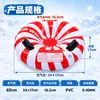 Equipamento de inverno para brincar na neve 60 em estoque do fabricante com design de alça dupla antiderrapante, leve e fácil de guardar após desinflar, boia de neve