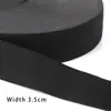 Elástico preto e branco com acabamento contrastante, cós elástico para calças, roupas e roupas de boneca, acessório DIY, poliéster elástico