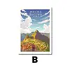 Pintura Decorativa Artística de Paisaje de Venta Caliente Transfronteriza para Sala de Estar, Núcleo de Pintura en Aerosol Artística Exclusiva de Comercio Exterior, Pintura sin Marco para Dropshipping de Temu