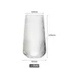 Vaso de Vidrio con Rayas Verticales Transfronterizo, Taza de Café Resistente al Calor de Vidrio de Borosilicato Alto, Vaso Individual de Leche para el Hogar, Vaso para Café Americano Helado, Latte y Jugo