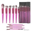 Set de Pinceles de Maquillaje 18 Piezas Base Polvo Corrector Sombra de Ojos Rubor Aplicador de Pincel de Maquillaje Base Set de Viaje