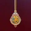 Colgante Thangka Redondo Estilo Xizang 2.0 con Garuda, Doce Animales del Zodiaco, Dios Amarillo de la Riqueza e Inmortal Zorro, Al por Mayor