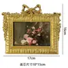 Moldura de Foto Dourada em Relevo Estilo Europeu Vintage Decoração de Parede para Casa e Pousada, Pendente de Parede Esculpido Artístico de Luxo Leve