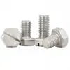 Tornillos de acero inoxidable 304 con cabeza hexagonal ranurada, con cabeza ranurada y vástago hexagonal, disponibles en tamaños M4, M6 y M8