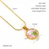 Colgante de Tulipán Retro Francés Pintado al Óleo para Mujer, Diseño Nicho, Elegante Collar de Cadena para Clavícula de Acero de Titanio para Mujer