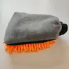 Terciopelo Chenilla Guante de Cinco Dedos para Lavado de Autos Felpa Paño para Limpiar el Coche No Fácil de Dañar Malla Sándwich Trapo de Limpieza