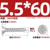 Tornillos Autorroscantes Avellanados Gb846 Acero Inoxidable 304 Cabeza Plana Phillips Tornillos para Madera Extendidos M2.9M3.5M4.2M5.5