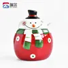 Cerâmica Doméstica Criativa Atacado Boneco de Neve de Natal Pote de Armazenamento de Cerâmica Solo Baiyun Pote de Doces Pintado Processamento Personalizado