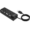 Hub de 4 Puertos 2.0 Hub de Cuatro Puertos USB 2.0 Hub Divisor USB de 4 Puertos Puerto de Expansión USB