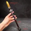 Bola de Cristal Branca Natural, Ametista, Obsidiana, Prisma Hexagonal, Enfeite de Varinha Mágica, Varinha de Fada, Cajado Mágico, Jacarandá
