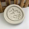 Molde de silicona fino y redondo con forma de palabra de la suerte, herramientas de decoración de chocolate y azúcar, molde de jabón hecho a mano para aromaterapia con yeso