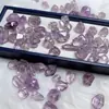 Cristal Natural Pedras Soltas Aleatórias Cristal Rosa Tang Oito Lados Acessórios DIY Amethyst Bloco de Açúcar Amethyst Suprimento Atacado