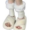 Novos Polainas de Pelúcia Outono e Inverno Coberturas de Meia Tricotadas Meias Jk Soltas Coberturas de Bota Estilo Japonês Meias Quentes Fofas