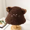 Atacado 25 Anos de Outono e Inverno Novo Tiro Real Fofo Orelha de Gatinho Chapéu de Pelúcia Feminino de Inverno Quente Proteção de Orelha Chapéu de Bacia