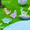Nuevo producto transfronterizo: Figuras de dinosaurio Tiranosaurio Rex y Estegosaurio que brillan en la oscuridad, miniaturas de animales lindos, accesorios decorativos DIY, adornos para paisajes en miniatura