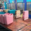 Bolsa de Playa Eva Estilo Coreano Ligera Gran Capacidad Bolsa de Agujeros Se Puede DIY Joyería Accesorios Estilo Vacaciones de Verano Bolsa Tote