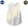 Camiseta Regata Tie-Dye Americana Marca Nasa para Homens Verão 2025 Marca Tendência Solta e Respirável Regata Interna Sem Mangas